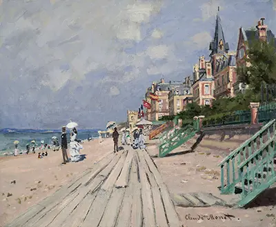 The Beach at Trouville Claude Monet